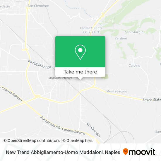 New Trend Abbigliamento-Uomo Maddaloni map