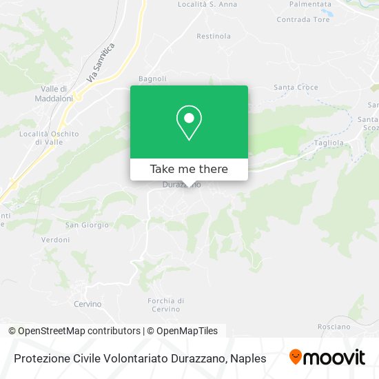 Protezione Civile Volontariato Durazzano map
