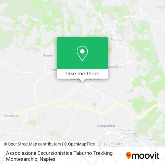 Associazione Escursionistica Taburno Trekking Montesarchio map