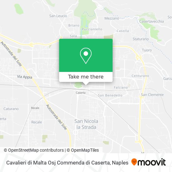 Cavalieri di Malta Osj Commenda di Caserta map
