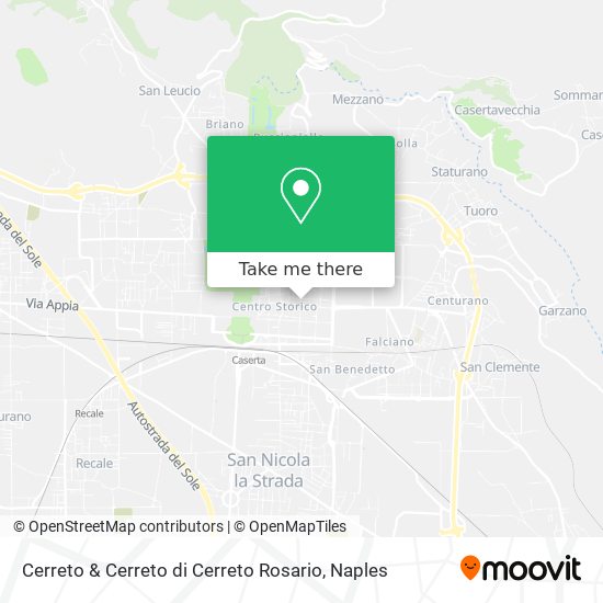 Cerreto & Cerreto di Cerreto Rosario map