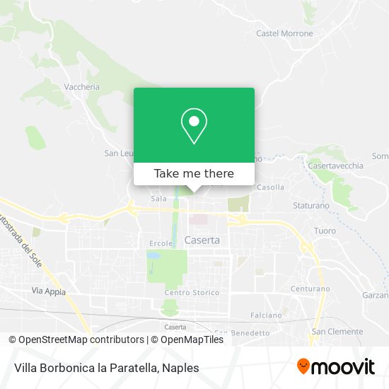 Villa Borbonica la Paratella map