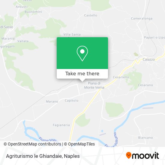 Agriturismo le Ghiandaie map