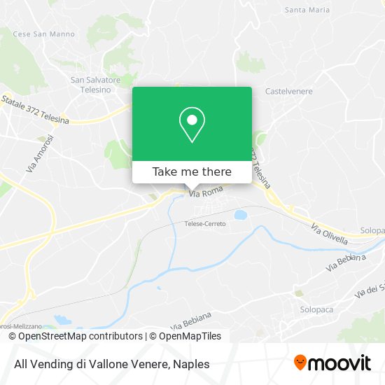 All Vending di Vallone Venere map