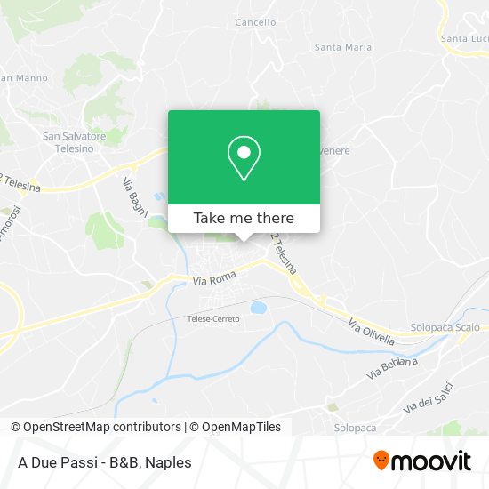 A Due Passi - B&B map