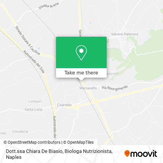 Dott.ssa Chiara De Biasio, Biologa Nutrizionista map