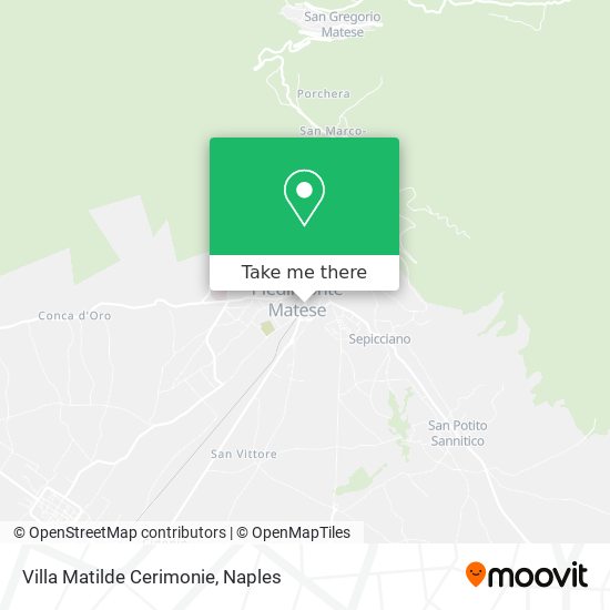 Villa Matilde Cerimonie map