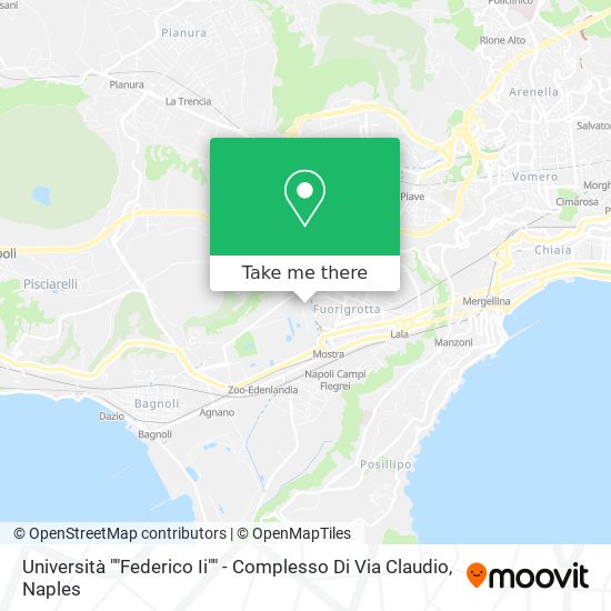 Università ""Federico Ii"" - Complesso Di Via Claudio map