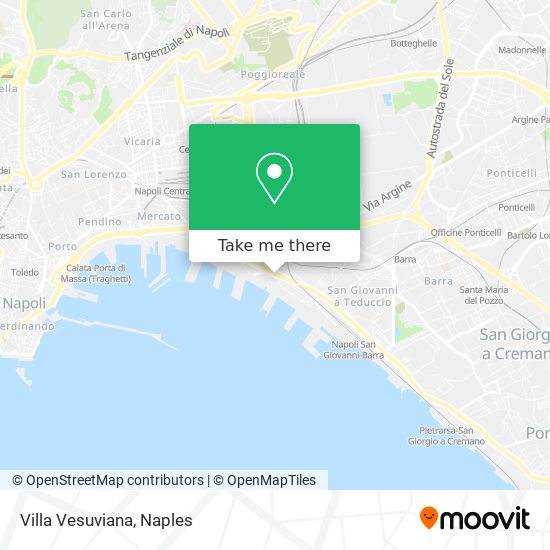 Villa Vesuviana map