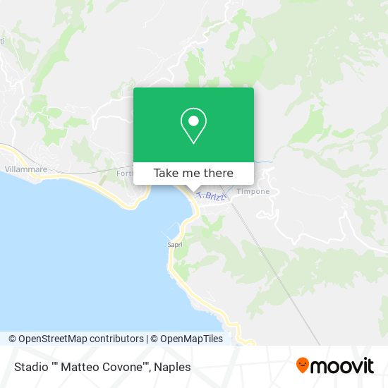 Stadio "" Matteo Covone"" map