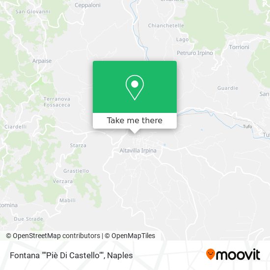 Fontana ""Piè Di Castello"" map