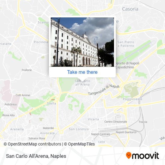San Carlo All'Arena map