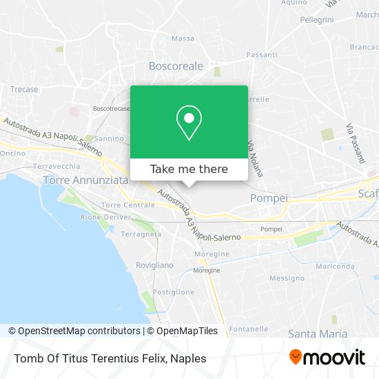Tomb Of Titus Terentius Felix map