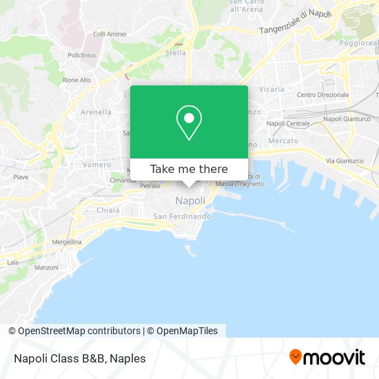 Napoli Class B&B map