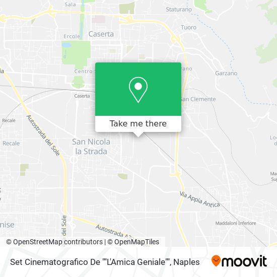 Set Cinematografico De ""L'Amica Geniale"" map