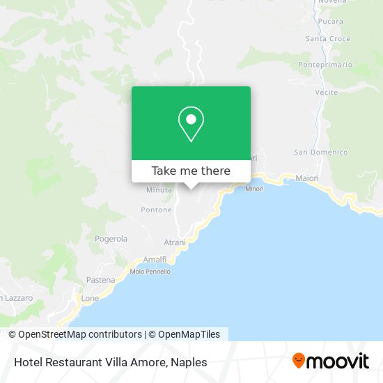 Hotel Restaurant Villa Amore map
