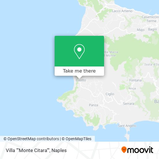 Villa ""Monte Citara"" map