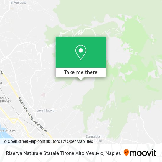 Riserva Naturale Statale Tirone Alto Vesuvio map