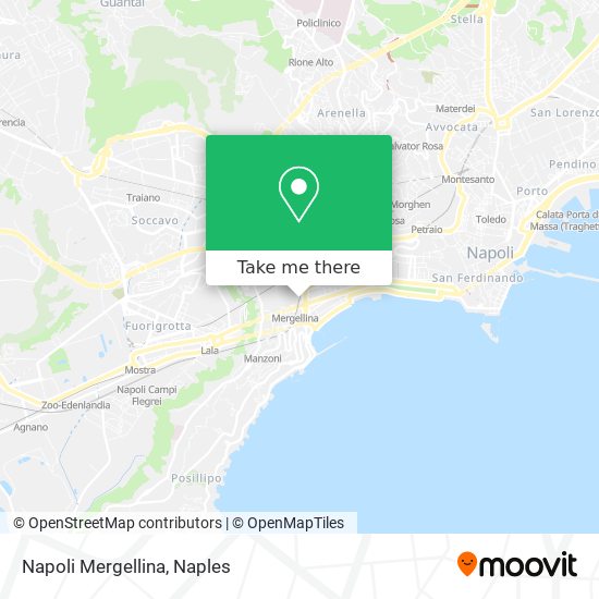 Napoli Mergellina map