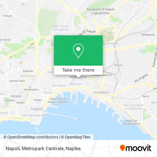 Napoli, Metropark Centrale map