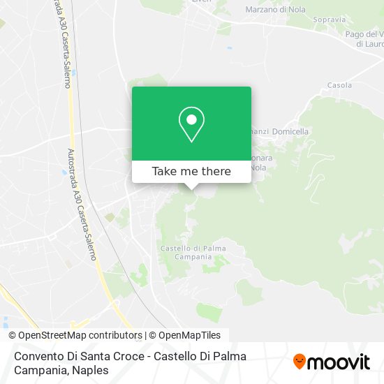Convento Di Santa Croce - Castello Di Palma Campania map