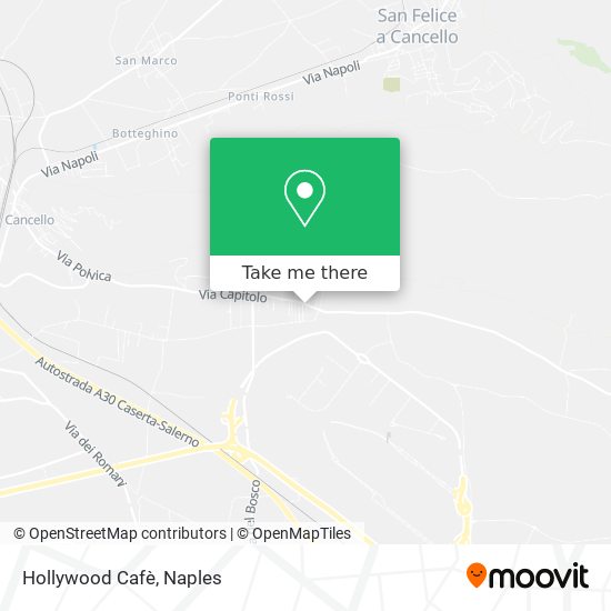 Hollywood Cafè map