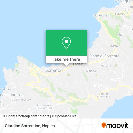 Giardino Sorrentino map
