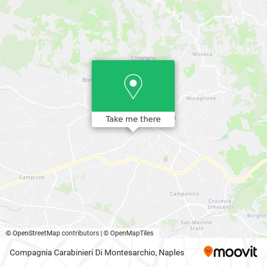 Compagnia Carabinieri Di Montesarchio map