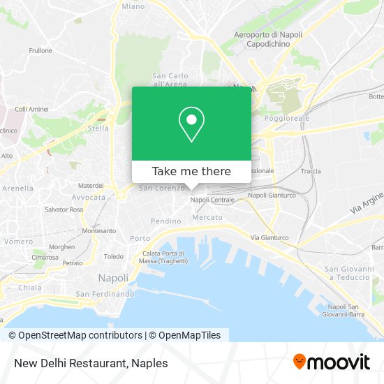 New Delhi Restaurant map