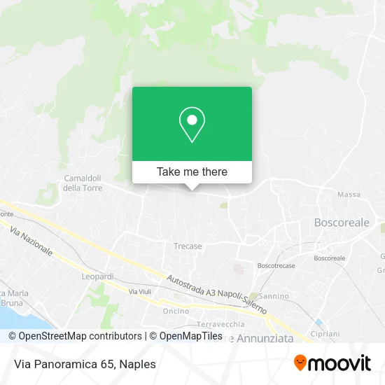 Via Panoramica  65 map