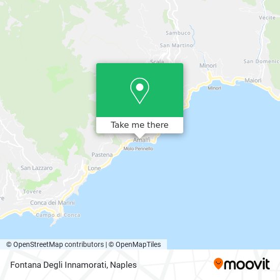 Fontana Degli Innamorati map