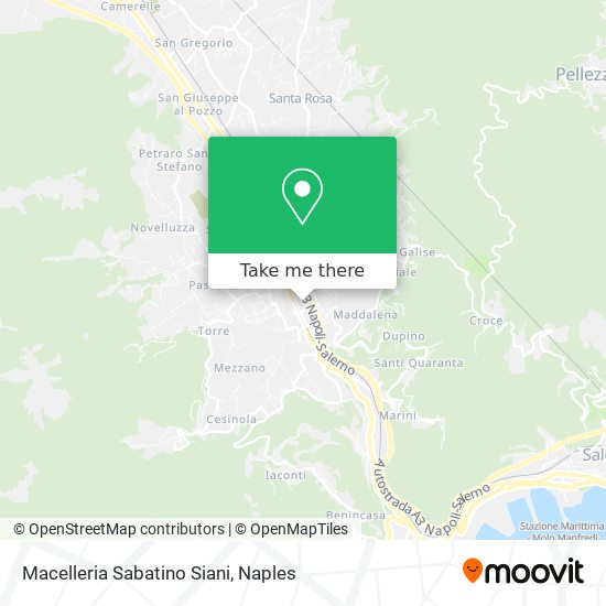 Macelleria Sabatino Siani map