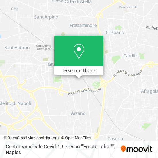 Centro Vaccinale Covid-19 Presso ""Fracta Labor"" map