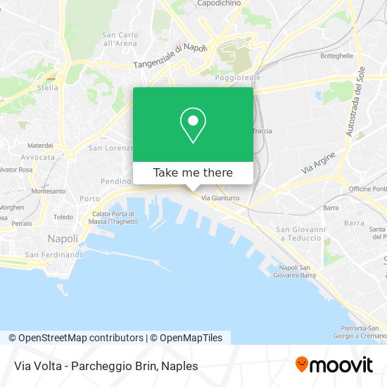 Via Volta - Parcheggio Brin map