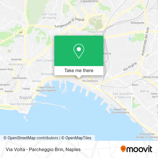Via Volta - Parcheggio Brin map