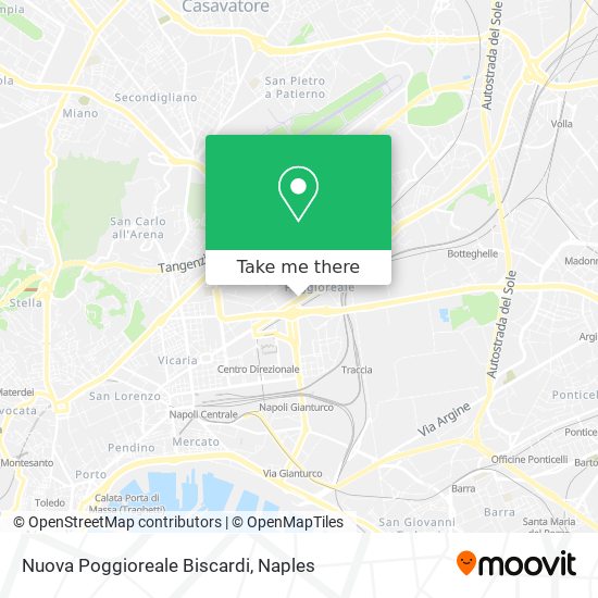 Nuova Poggioreale Biscardi map