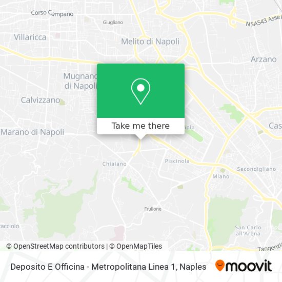 Deposito E Officina - Metropolitana Linea 1 map