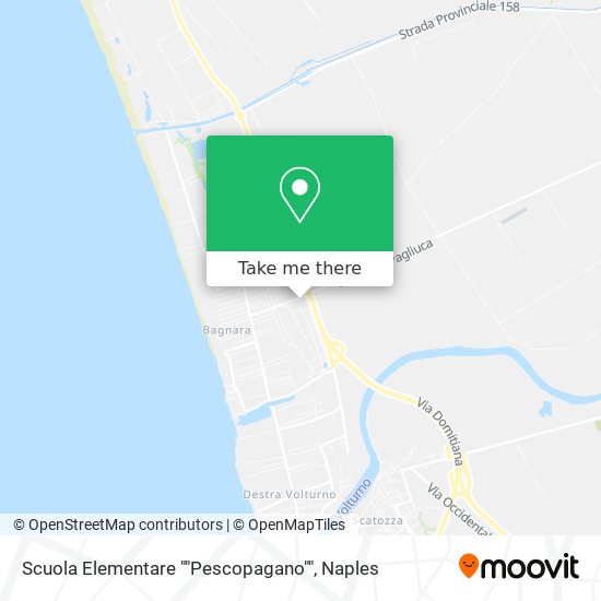Scuola Elementare ""Pescopagano"" map