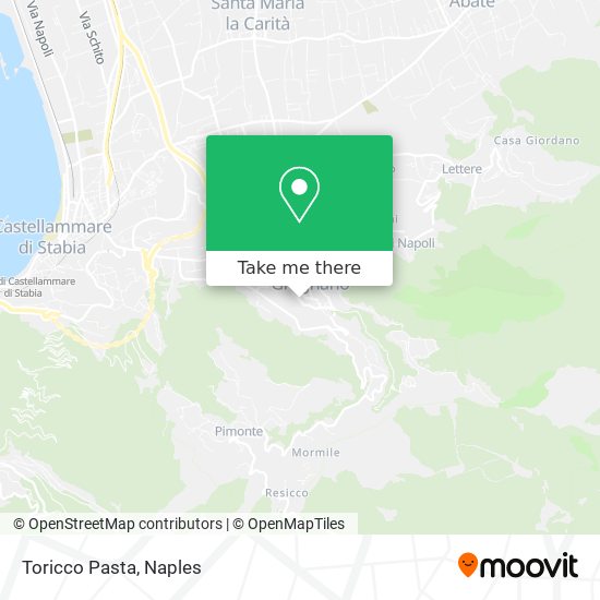 Toricco Pasta map