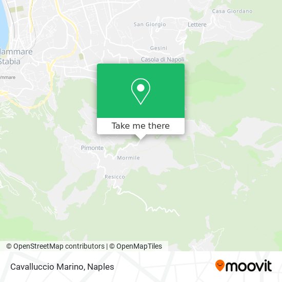 Cavalluccio Marino map
