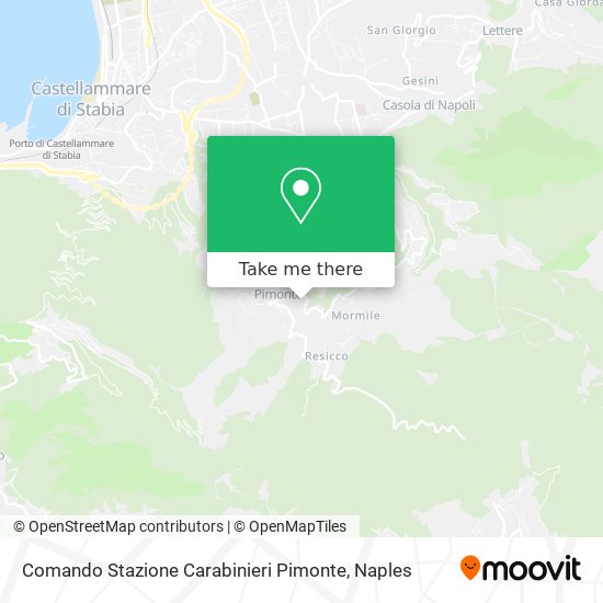 Comando Stazione Carabinieri Pimonte map