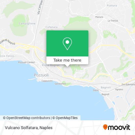 Vulcano Solfatara map