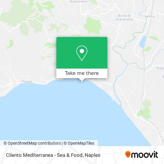 Cilento Mediterranea - Sea & Food map