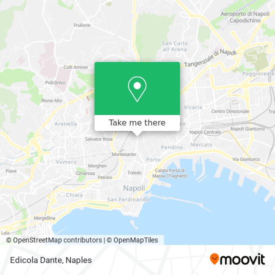 Edicola Dante map