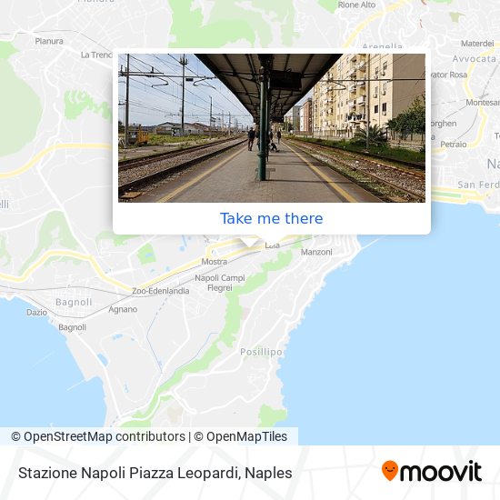 Stazione Napoli Piazza Leopardi map