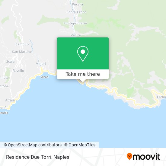 Residence Due Torri map