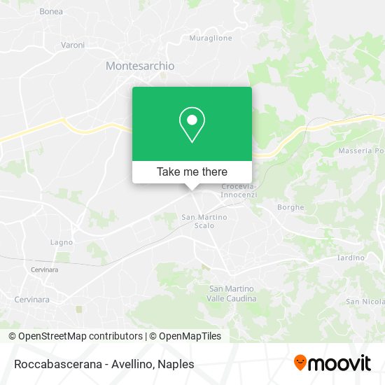 Roccabascerana - Avellino map