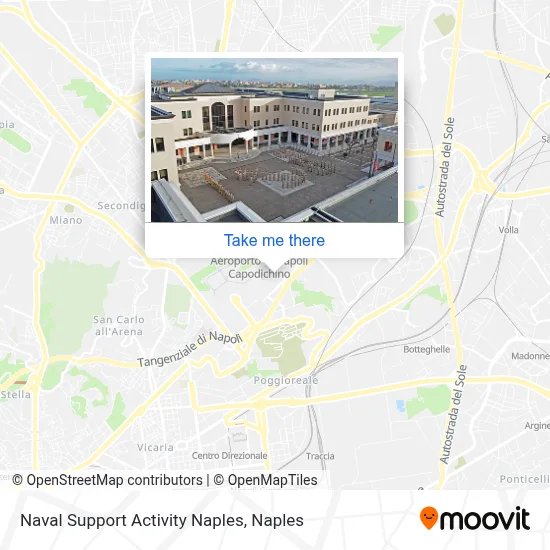Naval Support Activity Naples map