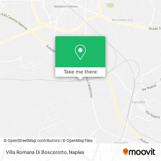 Villa Romana Di Boscorotto map