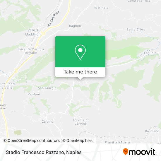 Stadio Francesco Razzano map